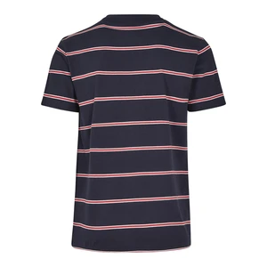 Yarn Dyed Skate Stripe Tee Midnight Fawn/Red