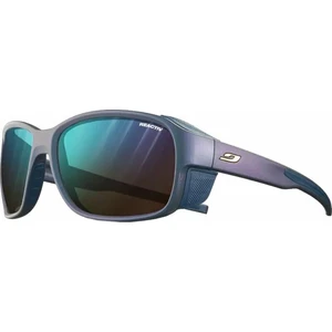 Julbo Monterosa 2 Iridescent Cyan Blue-Purple/Brown/Blue Flash Lunettes de soleil Outdoor