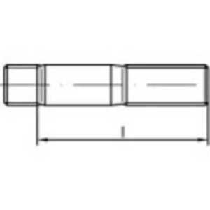 Šrouby závrtné TOOLCRAFT TO-5358321, N/A, M24, 100 mm, nerezová ocel, 1 ks