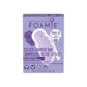 Foamie Silver Linings tuhý šampon neutralizující žluté tóny 80 g