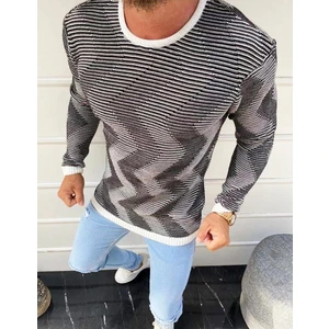 Men's pullover sweater ecru WX1613