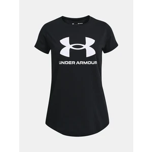 Detské tričko Under Armour 1361182 čierna farba,