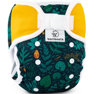 Bamboolik DUO Diaper Cover vrchné nohavičky na suchý zips Emerald Forest + Saffron