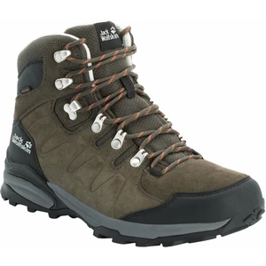 Jack Wolfskin Heren Wanderschuhe Refugio Texapore Mid Khaki/Phantom 41