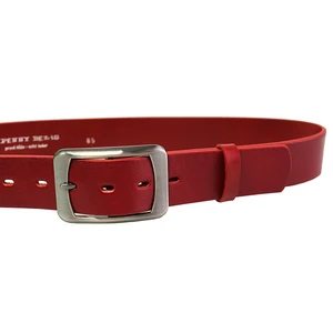 Penny Belts Dámský kožený opasek 16293 red 105 cm