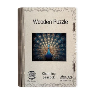 Epee Wooden puzzle Charming peacock 300 dielikov