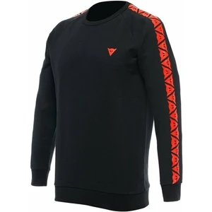 Dainese Sweater Stripes Black/Fluo Red M Sweatshirt