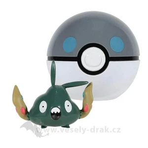 Jazwares Pokémon figúrka Clip and Go Heavy Ball - Trubbish