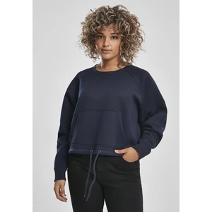 Women's Oversized Short Raglan Crew Nightnavy