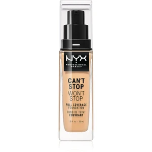 NYX Professional Makeup Can't Stop Won't Stop vysoko krycí make-up odtieň 7.5 Soft Beige 30 ml