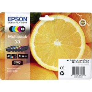 Sada náplní do tlačiarne Epson T3337, 33 C13T33374511, čierna, foto čierna, zelenomodrá, purpurová, žltá