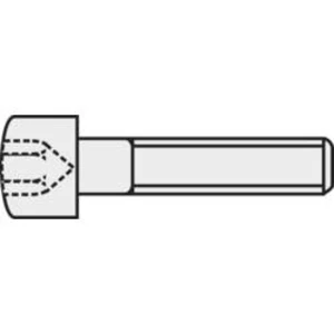 Šroub s válcovou hlavou Toolcraft, M3, 6 mm, vnitřní šestihran, černá