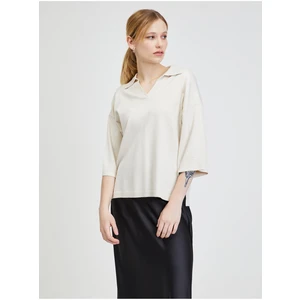 Cream Light Sweater ONLY Bella - Women