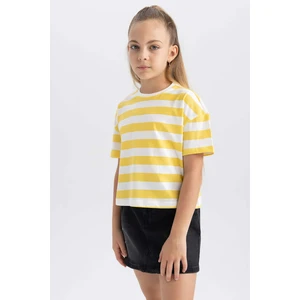 DEFACTO Crop Short Sleeve T-shirt