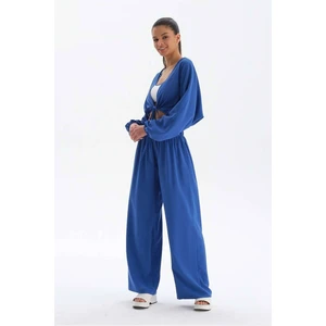 Dagi Sax Wide Leg Modal Trousers