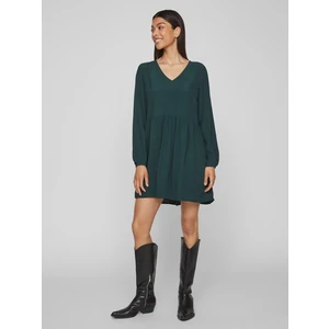 Dark green women's dress VILA Fini - Ladies