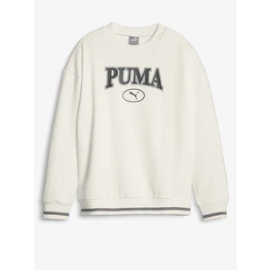 Cream Girls' Sweatshirt Puma Squad Crew - Girls