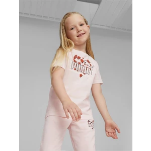 Light pink girls' T-shirt Puma ESS - Girls