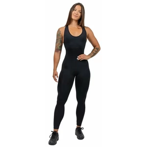Nebbia One-Piece Workout Jumpsuit Gym Rat Black L Fitness kalhoty