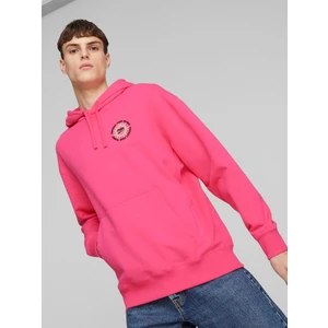 Pink Mens Hoodie Puma - Men