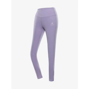 Women's quick-drying leggings ALPINE PRO LENCA pastel lilac