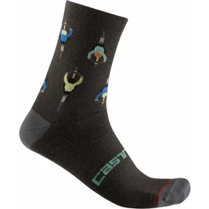 Castelli Aperitivo 15 Sock Dark Grey L/XL Skarpety kolarskie