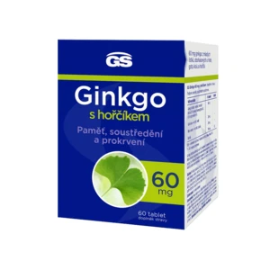 GS GS Ginkgo 60 mg s horčíkom, 60 tabliet 60 tabliet