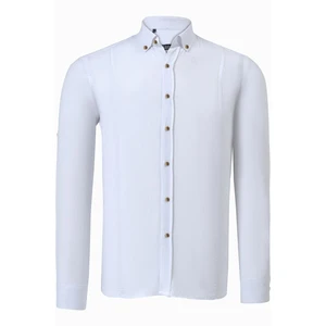 G721 DEWBERRY MEN'S SHIRT-LIGHT WHITE