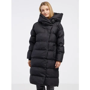 Black Ladies Quilted Winter Coat Noisy May Sky - Women