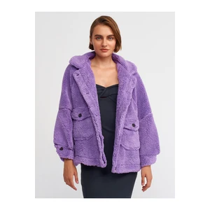 Dilvin 6821 Women's Plush Coat Lilac