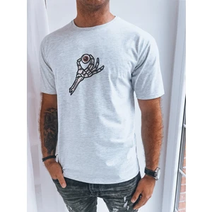 Light grey men's T-shirt with Dstreet print