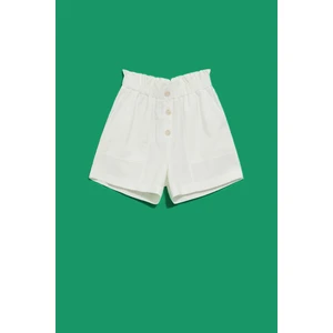 WOMEN'S SHORTS L-SH-4019 WHITE