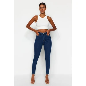 Trendyol Dark Blue Push Up High Waist Skinny