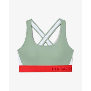 Under Armour Armour Mid Crossback Bra Dámská sportovní podprsenka 1307200-403 Seaglass Blue L