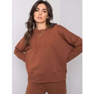 Women´s brown cotton sweatshirt