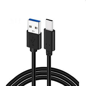 USB-C adatkábel meghosszabbított konnektorral ellenálló telefonhoz, black