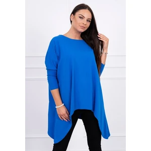 Blouse oversize mauve-blue