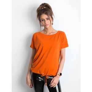 Women´s cotton t-shirt, dark orange