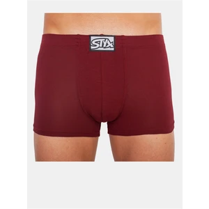 Men&#39;s boxers Styx classic rubber burgundy (Q1060)