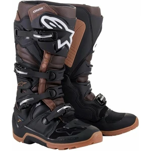 Alpinestars Tech 7 Enduro Boots Black/Dark Brown 43 Motoros csizmák