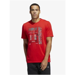 Red Men's T-Shirt adidas Performance - Men's