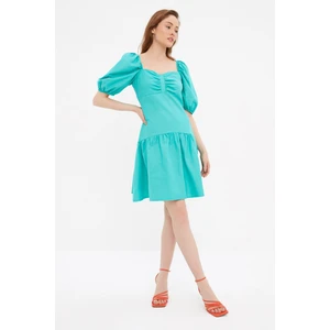 Trendyol Green Pleated Dress