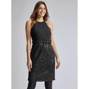 Black Sleeve dress with sequins Dorothy Perkins