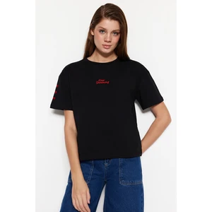 Trendyol T-Shirt - Black - Relaxed fit