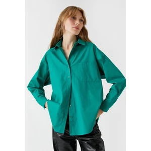 Koton Shirt - Green - Relaxed fit