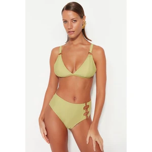 Trendyol Bikini Top - Green - Plain