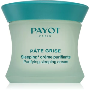 Payot Pâte Grise Sleeping Crème Purifiante nočný regulačný a čístiaci pleťový krém pre mastnú a zmiešanú pleť 50 ml
