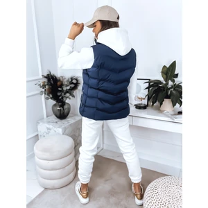 Women's quilted vest MARIN dark blue Dstreet