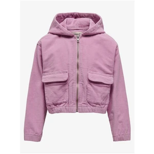 Light purple girly short corduroy jacket ONLY Kenzie - Girls