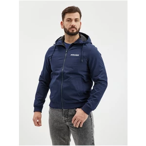 Dark Blue Men's Light Hooded Jack & Jones Rush Jack - Men